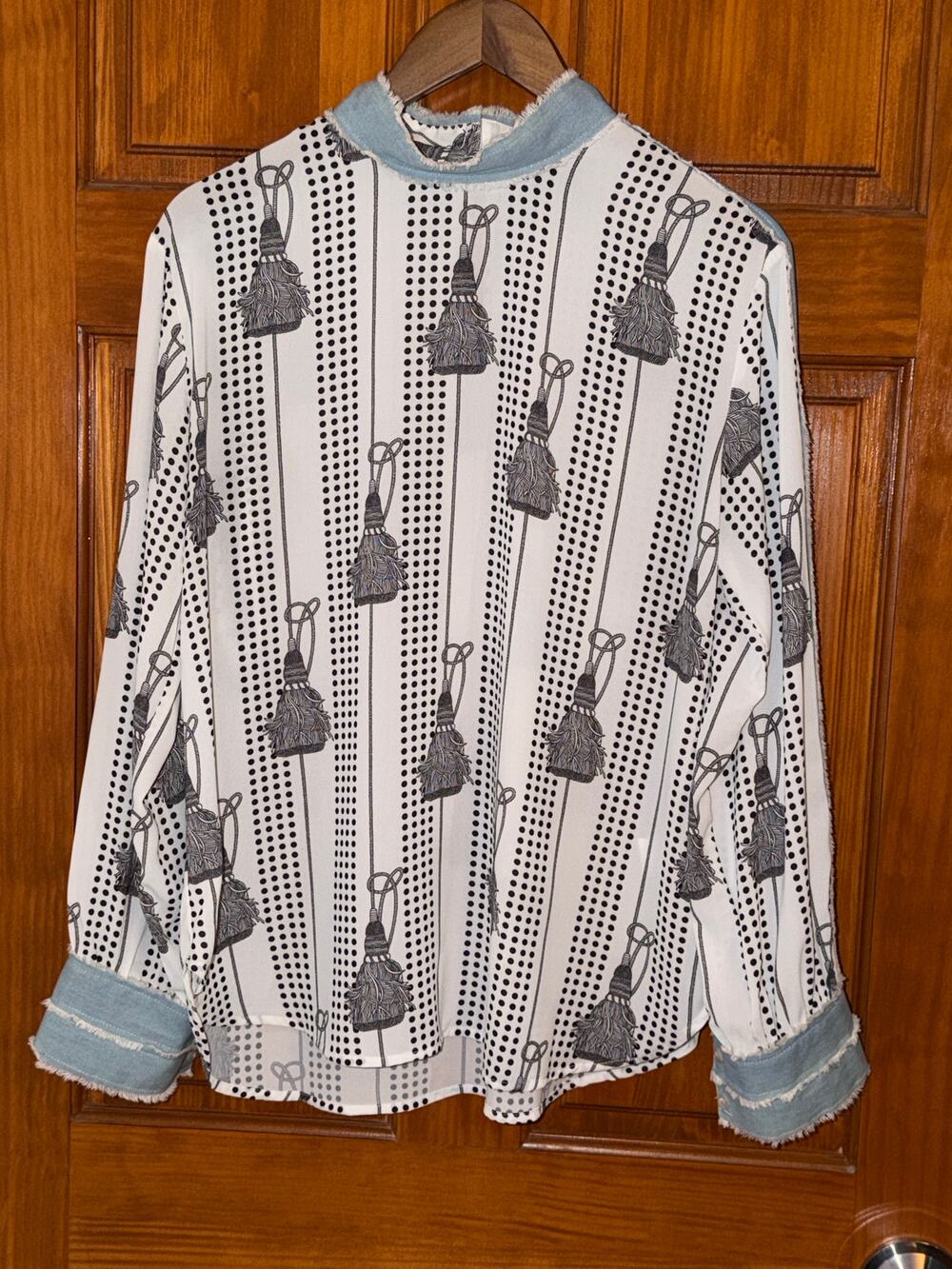 Alberto Makali Designer Womenʼs Shirt Blouse Size Large RARE FIND